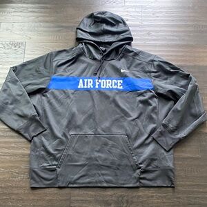 Nike Air Force Falcons Hoodie Mens Sz 3XL Charcoal Grey Blue Game Day